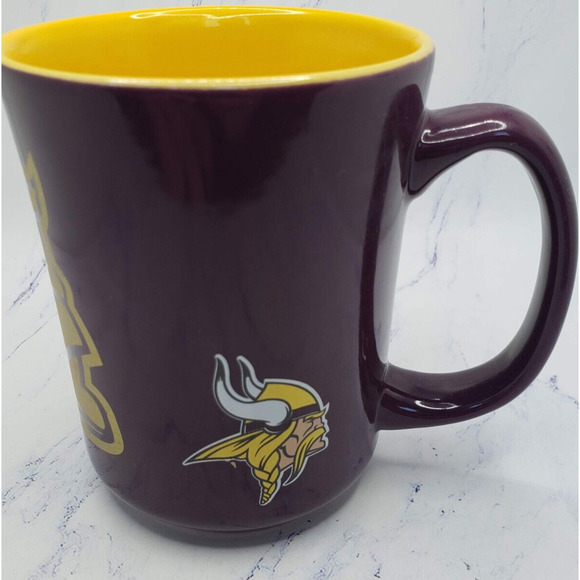 NFL Minnesota Vikings Memory Company Purple and Gold Ceramic Coffee Mug - Picture 5 of 8